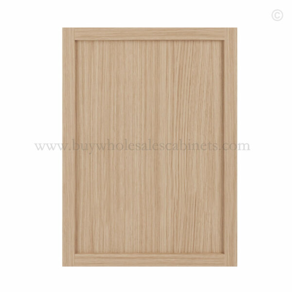Slim Oak Shaker Base Cabinet Front Face Sample, rta cabinets, wholesale cabinets