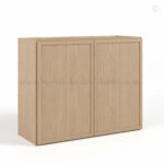 Slim Oak Shaker Double Door Wall Microwave Bridge Cabinet, rta cabinets, wholesale cabinets