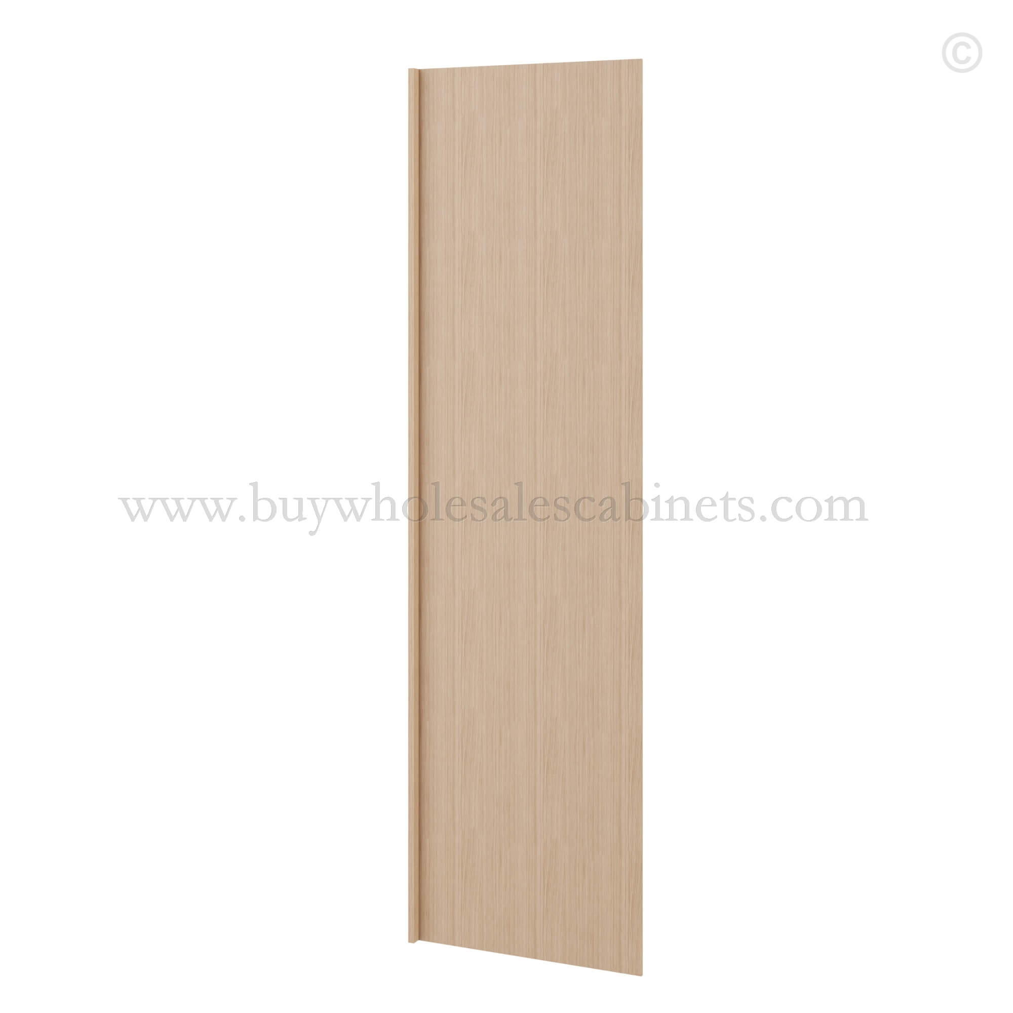 Slim Oak Shaker Refrigerator End Panel Veneer, rta cabinets, wholesale cabinets