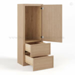 Slim Oak Shaker Double with Drawers Wall Cabinet, rta cabinets, wholesale cabinets