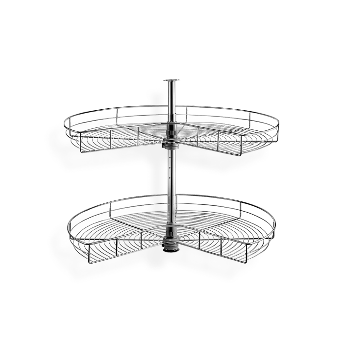 gray shaker chrome tray