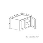 24″ H Refrigerator Wall Cabinet 24″ Deep