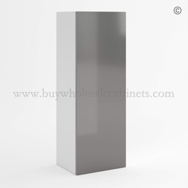 Frameless Gloss Gray 36H Single Door Wall Cabinet, rta cabinets, wall cabinets
