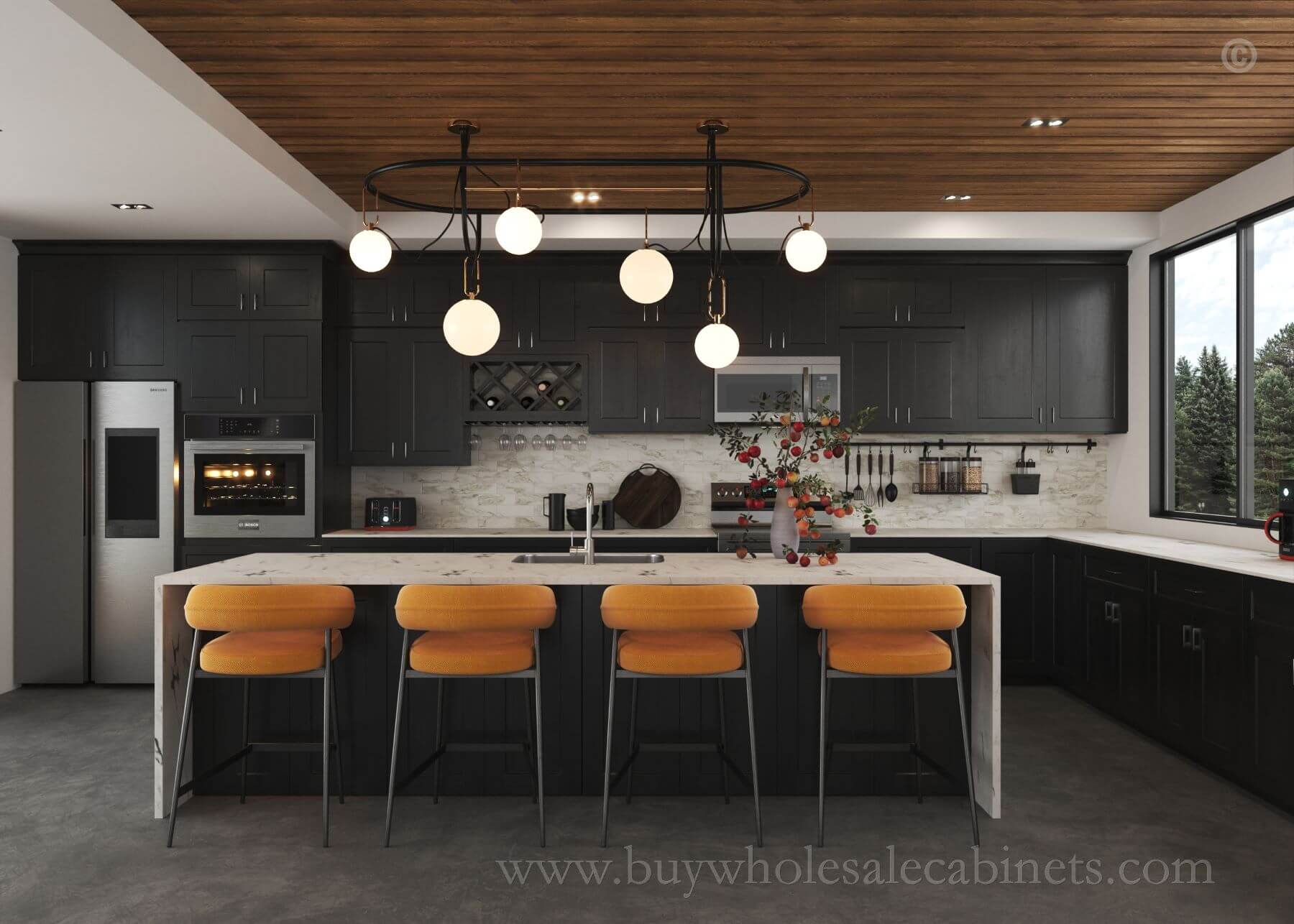 black kitchen cabinets, rta cabinets, wholesale cabinets
