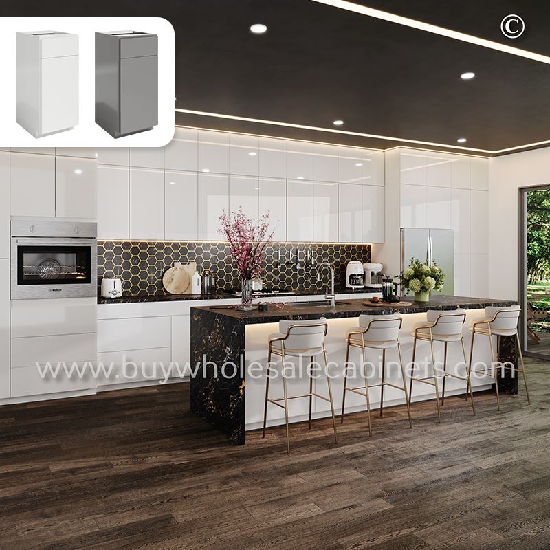 high gloss kitchen, rta kitchen