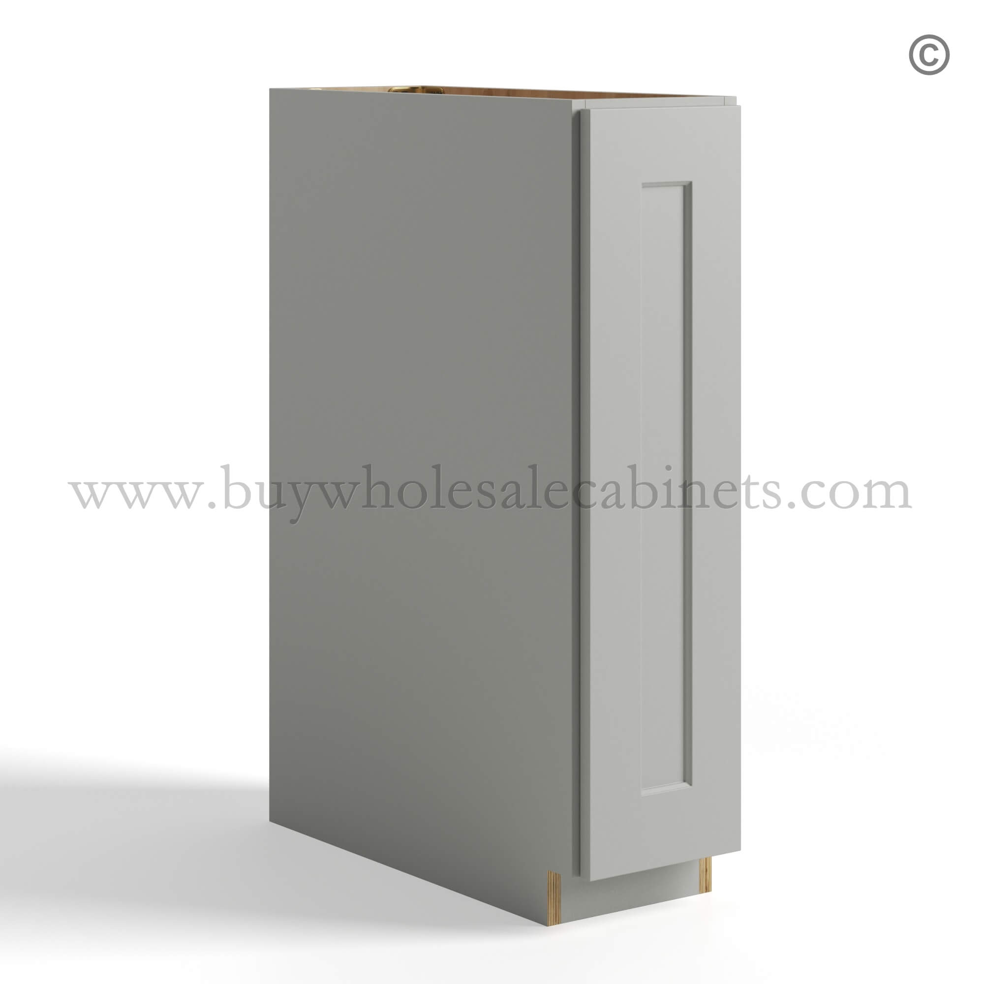 Dorian Gray Shaker Base Spice Rack Cabinet, rta cabinets, wholesale cabinets