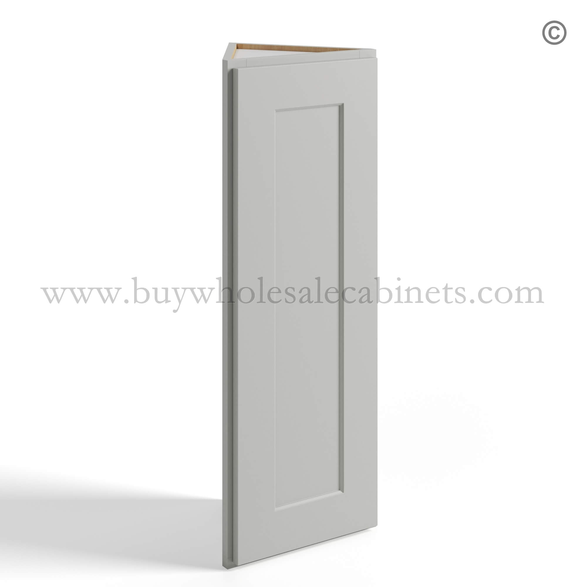 Dorian Gray Shaker Wall End Cabinet, rta cabinets, wholesale cabinets