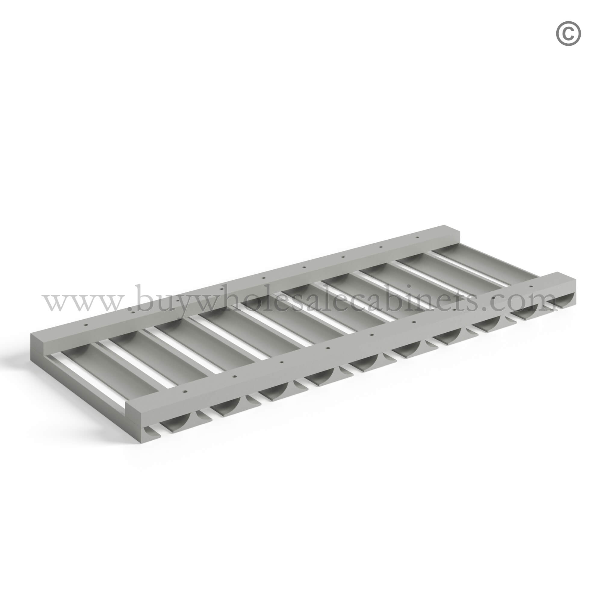 Dorian Gray Shaker Wall Glass Rack Under Cabinet, dorian gray cabinets, rta cabinets, wholesale cabinets