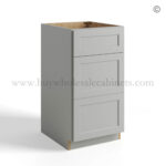 Dorian Gray Shaker Vanity Drawer Base Cabinet, dorian gray cabinets, rta cabinets, wholesale cabinets