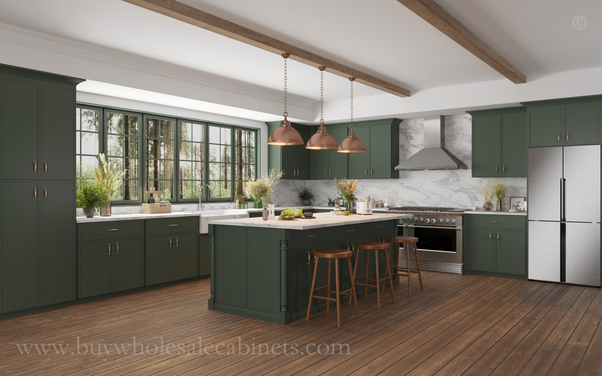 what is the most popular kitchen cabinet color