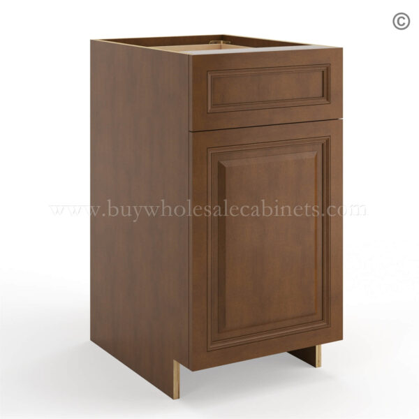 Frameless Classic Chestnut Base Cabinet