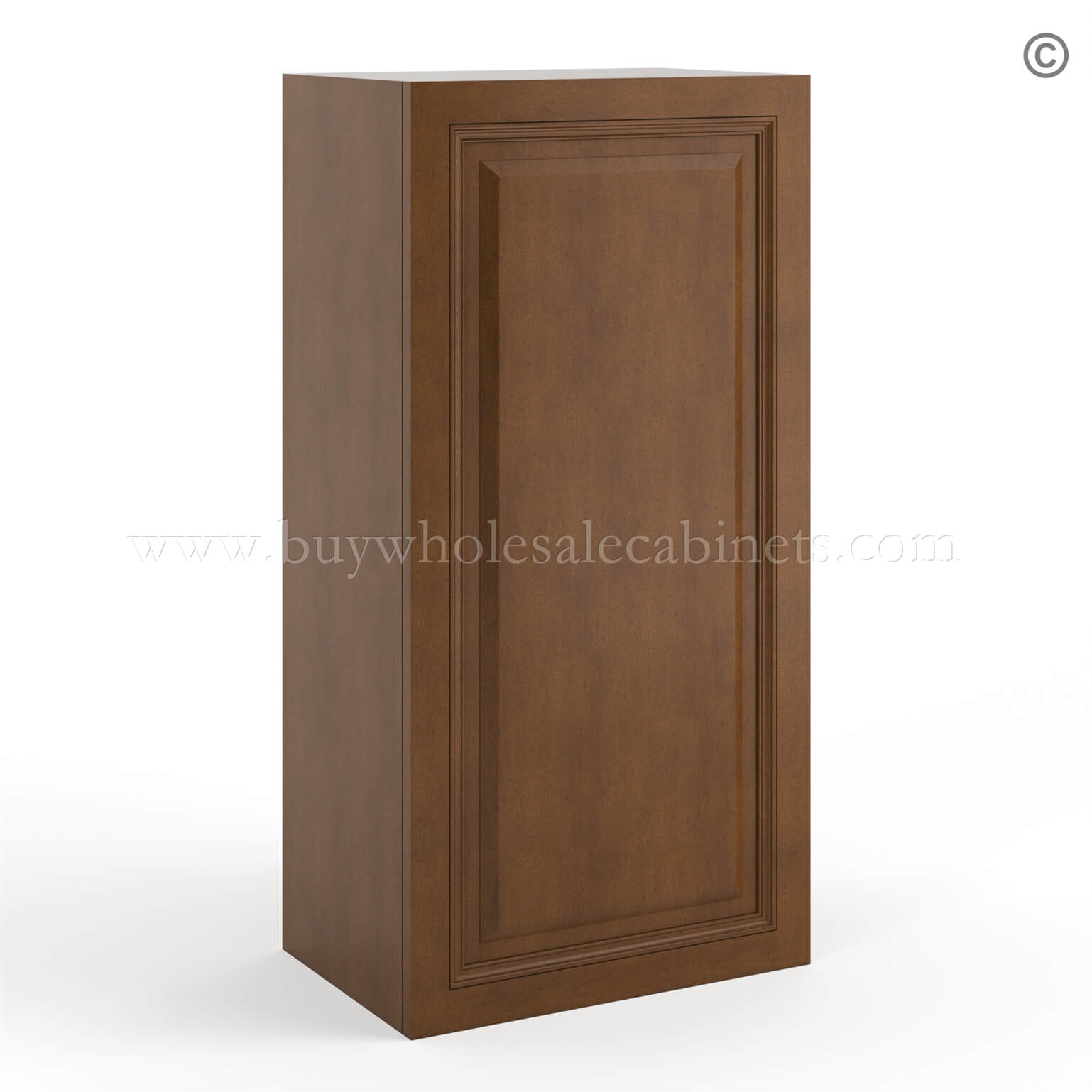 Frameless Classic Chestnut 36 Tall Wall Cabinet