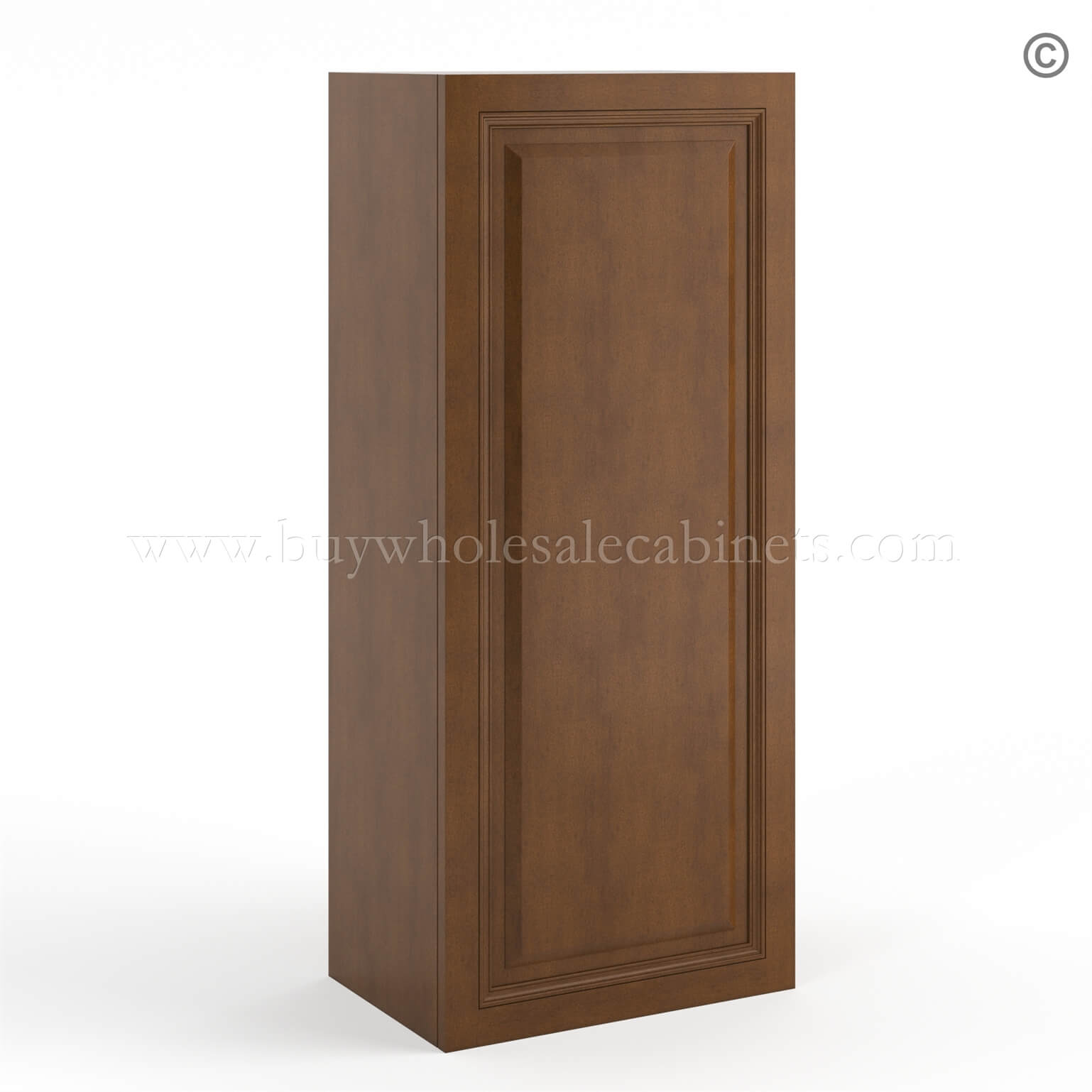 Frameless Classic Chestnut 42 Tall Wall Cabinet