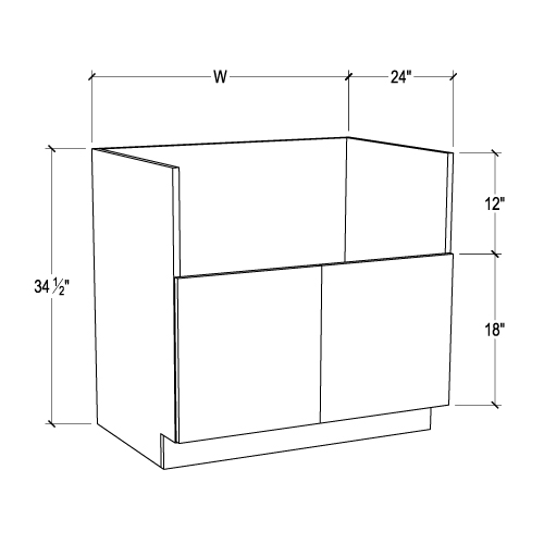 DOOR FARM SINK BASE CABINET