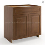Frameless Classic Chestnut Base Cabinet