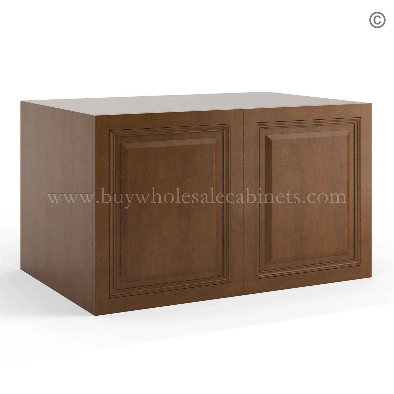 Frameless Classic Chestnut 24 Deep Wall Cabinet