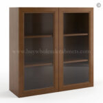 Frameless Maduro Wall Mullion Door 36H