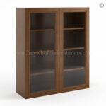 Frameless Maduro Wall Mullion Door 42H