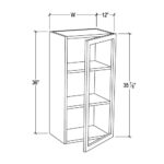 GLASS DOOR WALL CABINET
