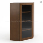 Frameless Maduro Wall Diagonal Mullion Door