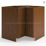 Frameless Classic Chestnut Base Cabinet With Metal Lazy Susan
