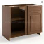 Frameless Classic Chestnut Base Blind Cabinet