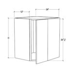 diagonal corner wall cabinet