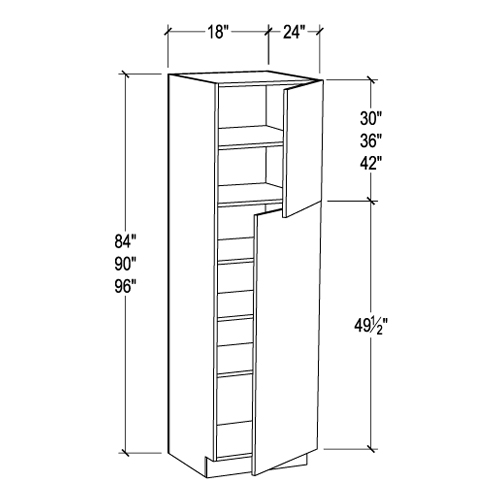 SINGLE DOOR PANTRY CABINET