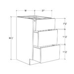 VANITY BASE DRAWER CABINET 3 DRAWER