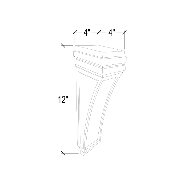 Frameless Corbel Medium