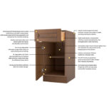 classic chestnut base cabinet