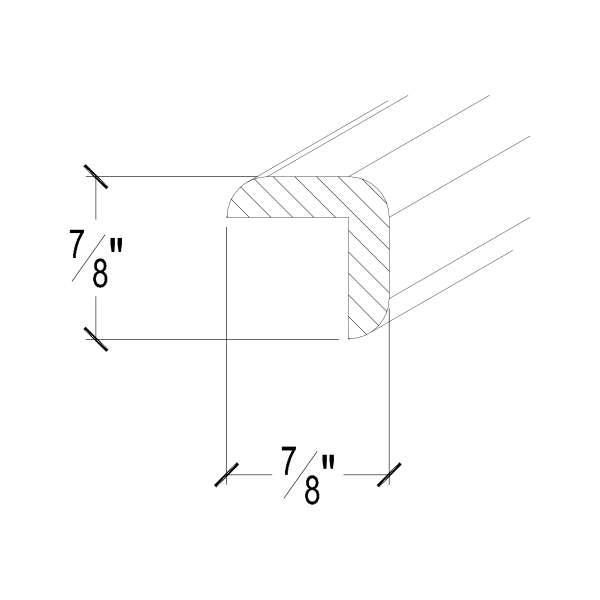 Frameless Outside Corner Molding