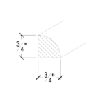 Frameless Quarter Round Molding