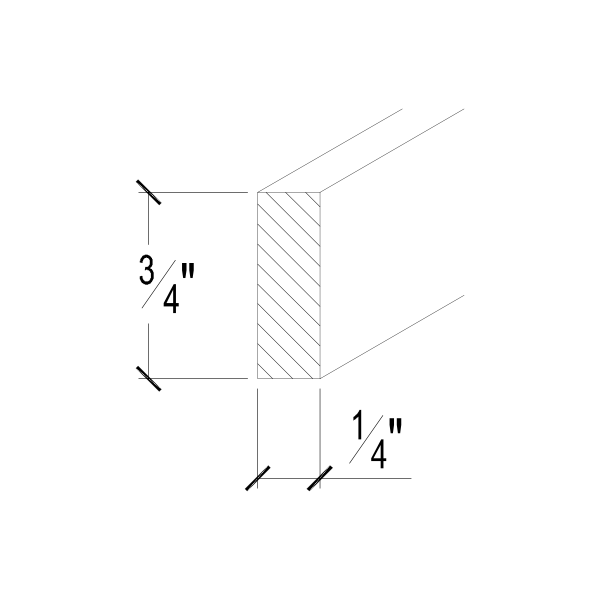 Frameless Square Scribe Molding