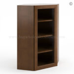 Frameless Classic Chestnut Wall Diagonal Mullion Door