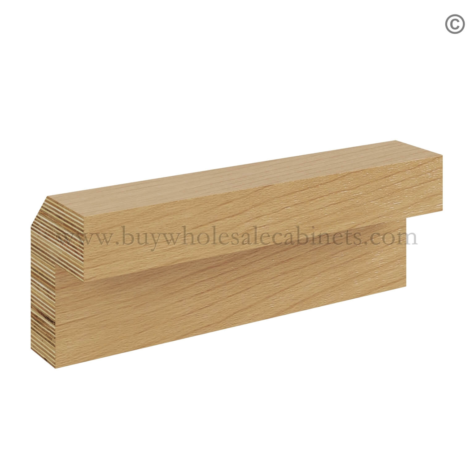 Treasure Chest Shaker Angle Light Rail Moulding