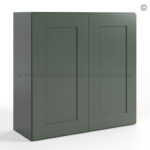 Green Shaker 30 H Double Door Wall Cabinet, rta cabinets