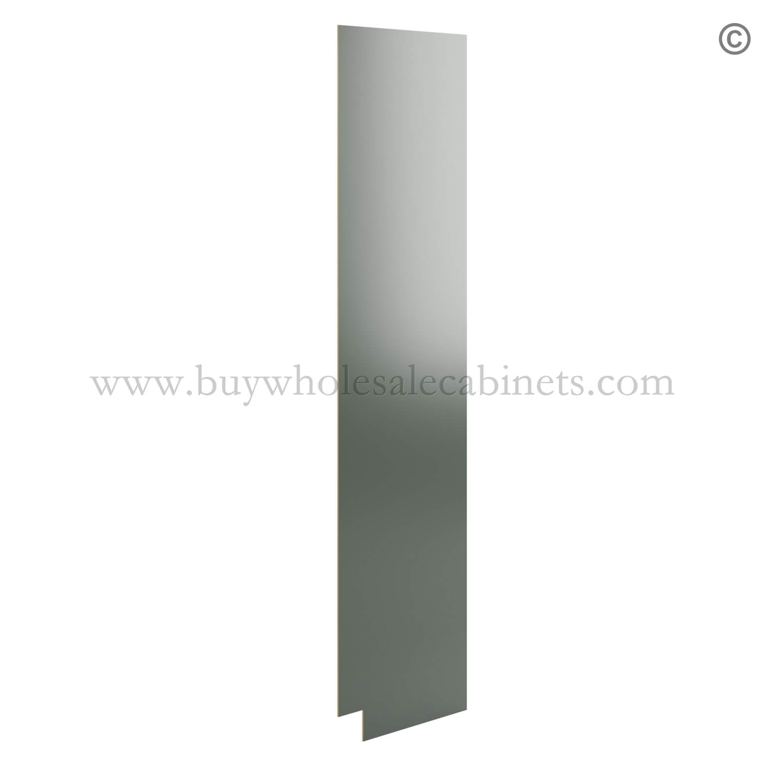 Green Shaker Tall Skin Veneer Panel, rta cabinets