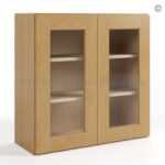 Treasure Chest Shaker 30 H Double Door Wall Cabinet with Glass Door, wall cabinet