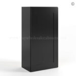 black Shaker 36 H Single Door Wall Cabinet