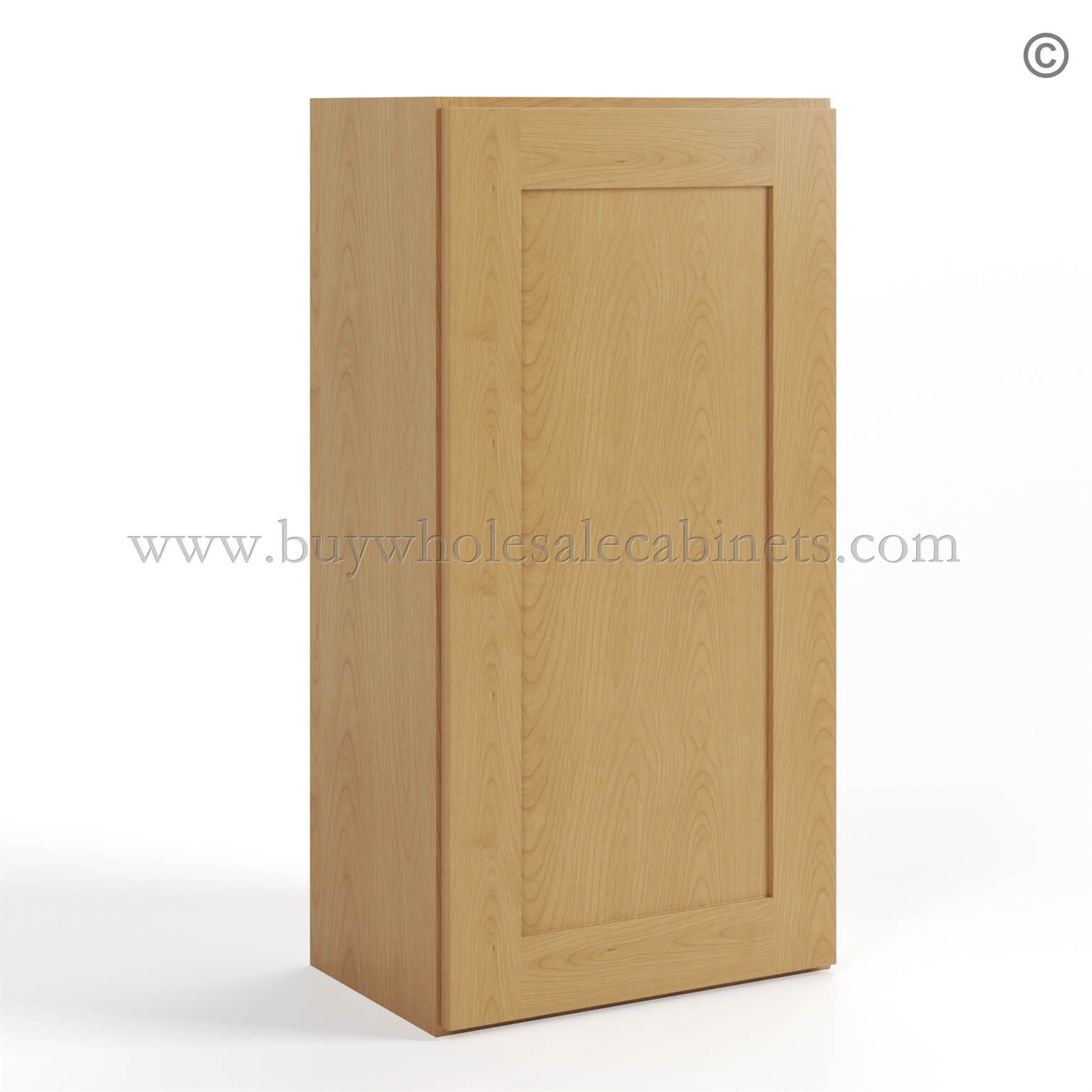 Treasure Chest Shaker 36 H Single Door Wall Cabinet