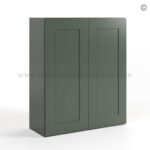 Green Shaker 36 H Double Door Wall Cabinet, rta cabinets