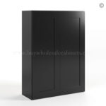 black Shaker 42 H Double Door Wall Cabinet