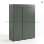 Green Shaker 42 H Double Door Wall Cabinet, rta cabinets