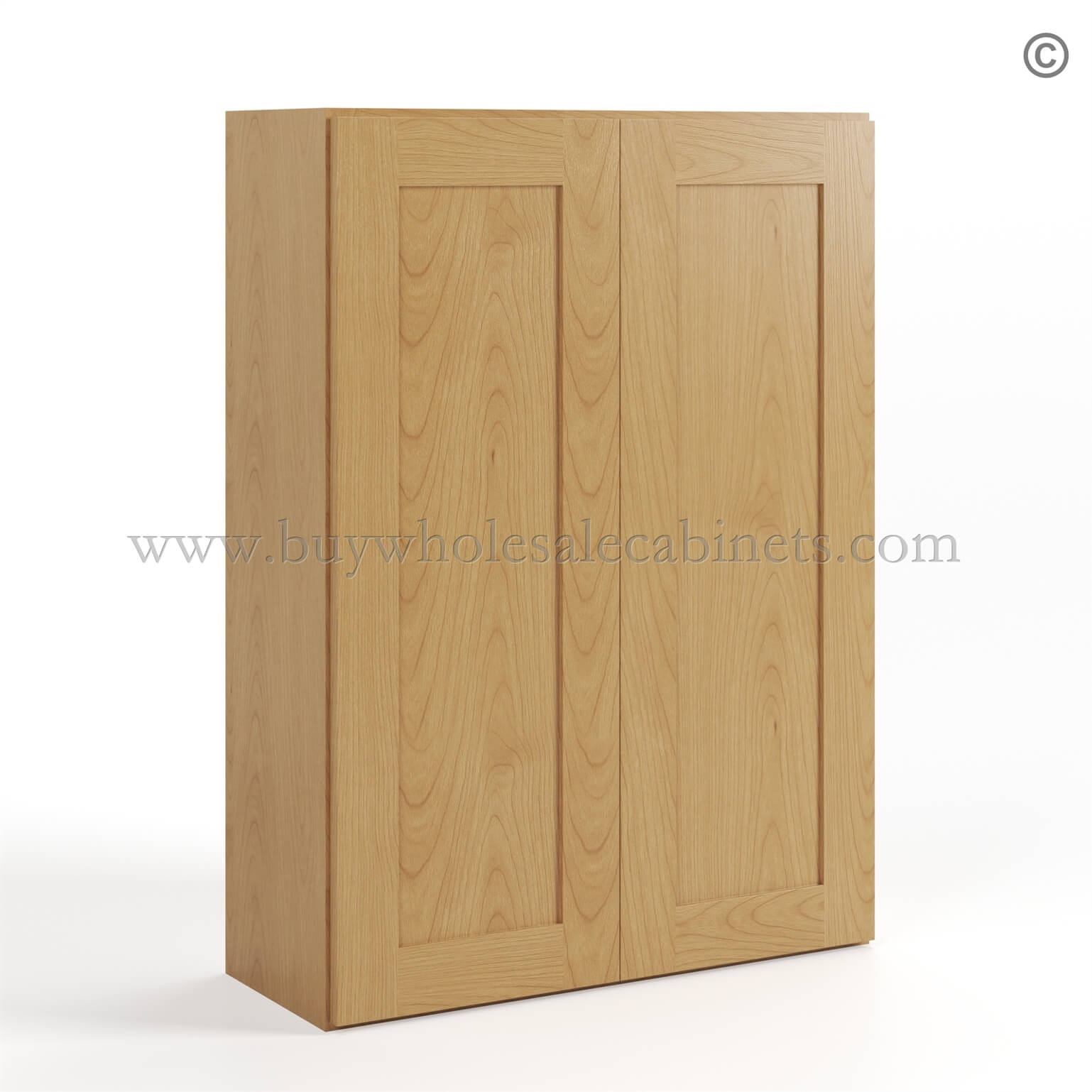 Treasure Chest Shaker 42 H Double Door Wall Cabinet, rta cabinets