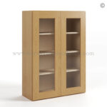 Treasure Chest Shaker 42 H Double Door Wall Cabinet with Glass Doors, wall cabinets