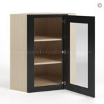 wall cabinets, black cabinets