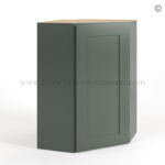 Green Shaker 24 Diagonal Corner Wall Cabinet, rta cabinets
