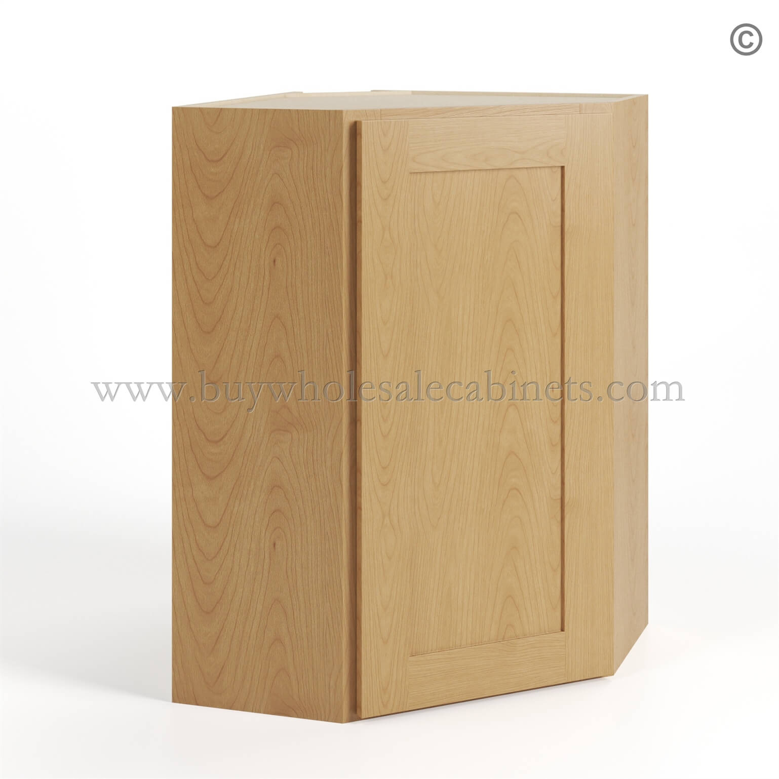 Treasure Chest Shaker 24 Diagonal Corner Wall Cabinet, wall cabinet