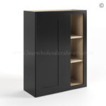 black Shaker 36 H Wall Blind Cabinet